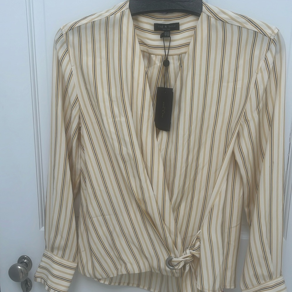 Rag & Bone pin striped blouse